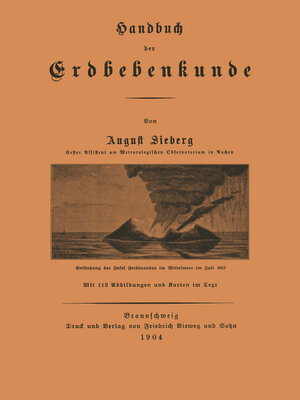 cover image of Handbuch der Erdbebenkunde